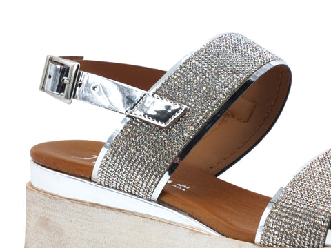 JIUDIT Sandalo Argento 76152