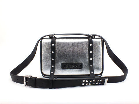 LOVE MOSCHINO Borsa Argento Nero JC4081PP1ALL190A