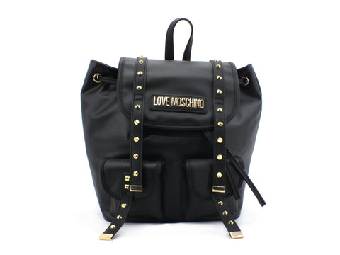 LOVE MOSCHINO Zaino Canvas Nero JC4078PP1ALL100A