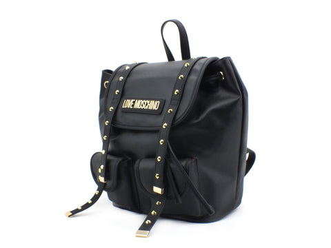 LOVE MOSCHINO Zaino Canvas Nero JC4078PP1ALL100A