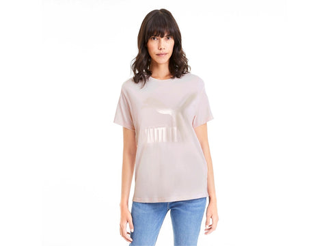 PUMA Classic Logo Tee T-Shirt Rosewater Metallic 59551487