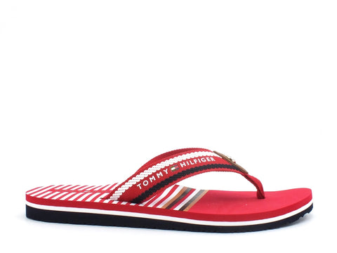 TOMMY HILFIGER Stripy Infradito Primary Red FW0FW04799