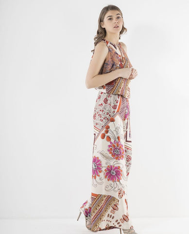 MARKUP Top Raso Volant Multicolor MW76272