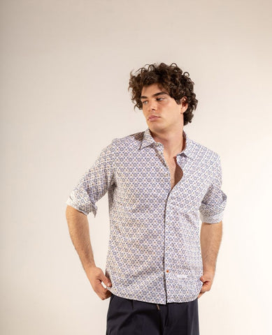 MARKUP Camicia Fiori Bianco Multi MK79477