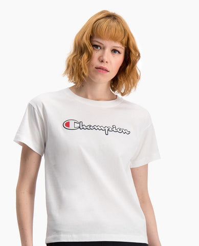 CHAMPION T-Shirt Logo White 112650