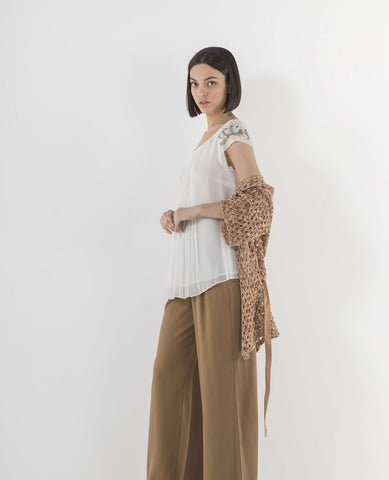 MARKUP Cardigan Traforato Tabacco MW76015