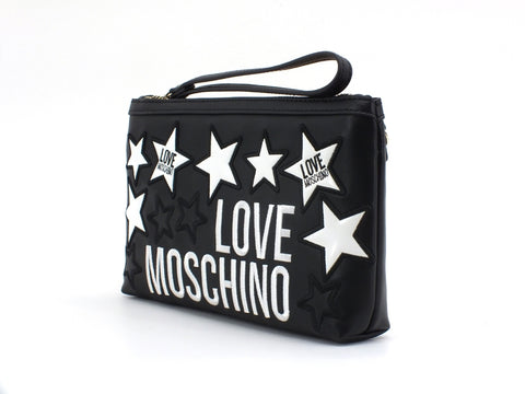 LOVE MOSCHINO Borsa Pochette Stelle Nero JC4085PP1ALM0000