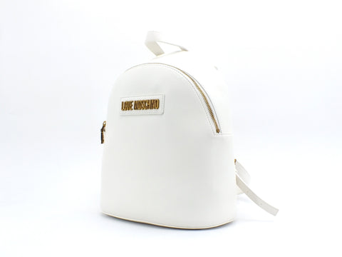LOVE MOSCHINO Zaino Logo Bianco JC4267PP0AKM0100