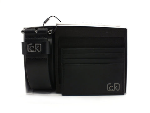 CALVIN KLEIN Confezione Cintura & Portafoglio Black K50K505533