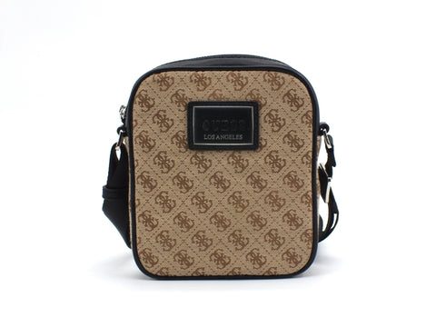 GUESS Tracolla Uomo Loghi Brown HMDNLJP0217