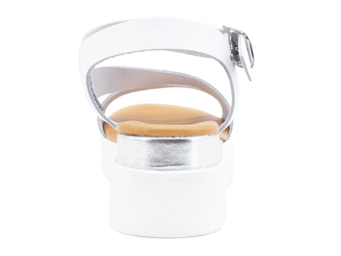 JIUDIT Sandalo Zeppa Bianco 40844