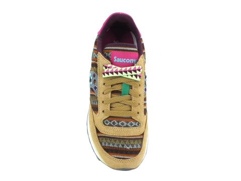 SAUCONY Jazz Triple W-Smu Limited Edition Sneakers Brown Green Pink S60497-7