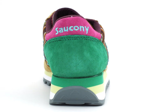 SAUCONY Jazz Triple W-Smu Limited Edition Sneakers Brown Green Pink S60497-7