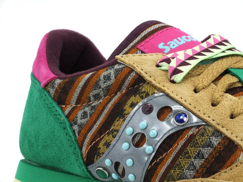 SAUCONY Jazz Triple W-Smu Limited Edition Sneakers Brown Green Pink S60497-7