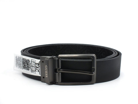 GUESS Cintura Uomo Reversibile Loghi Black BM7259LEA35