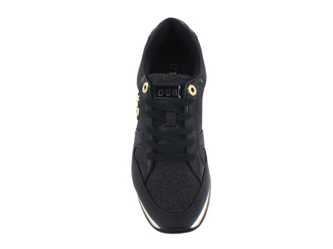 GUESS Sneakers Platform Glitter Black FL5DLYFAM12