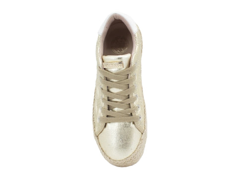 GUESS Sneakers Platform Corda Loghi Gold FL6MRLFAL12G