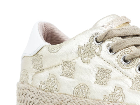 GUESS Sneakers Platform Corda Loghi Gold FL6MRLFAL12G