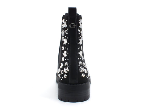 GUESS Stivaletto Polacco Elastici Borchie Black FL7HUEELE10