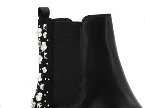 GUESS Stivaletto Polacco Elastici Borchie Black FL7HUEELE10