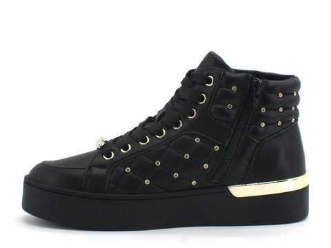 LIU JO Silvia 24 Sneakers Mid Borchiette Black BF0089EX055