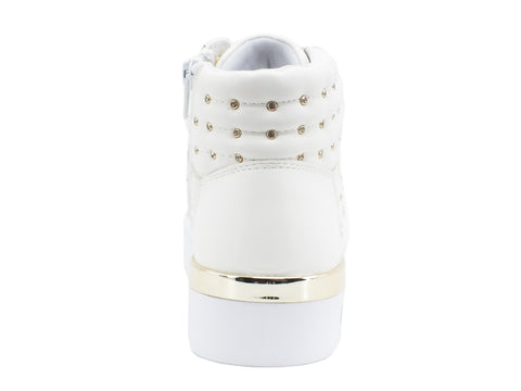 LIU JO Silvia 24 Sneakers Mid Borchiette White BF0089EX055
