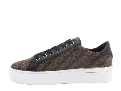 LIU JO Silvia 23 Sneakers Loghi Borchiette Brown BF0087EX057