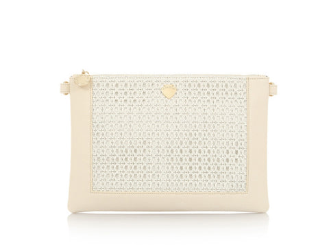 LE PANDORINE Straw Pochette White PE20DCE02536-03