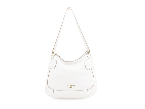 NANNINI Casual Caracas Borsa Bag Pelle Off White 16186