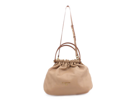 NANNINI Lovely Caracas Borsa Bag Pelle Beige 16189