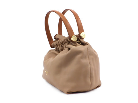 NANNINI Lovely Caracas Borsa Bag Pelle Beige 16189