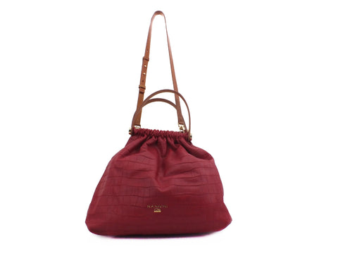 NANNINI Lovely Soft Borsa Bag Pelle Red Fuxia 16188