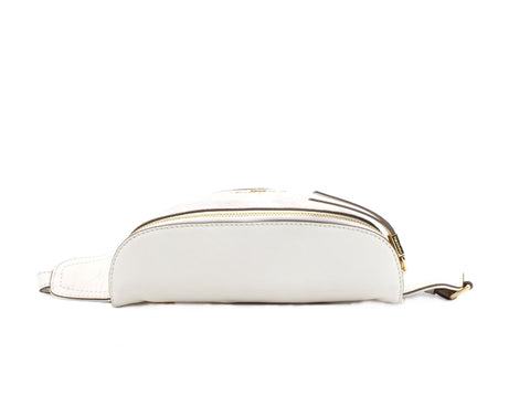 NANNINI Casual Suede Marsupio Off White 16270A