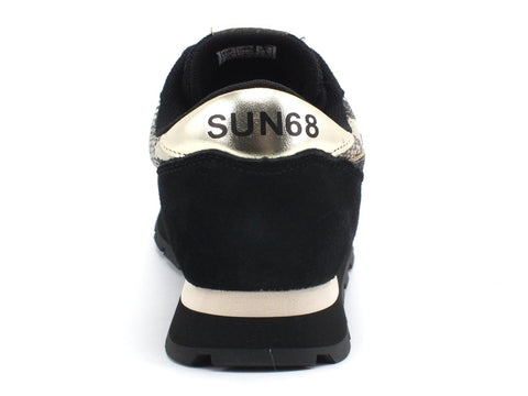 SUN68 Ally Star Pynthon Sneakers Donna Beige Nero Z40211