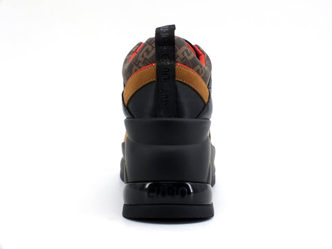 LIU JO Karlie Revolution 26 Sneakers Trekking Zeppa Black Brown BF0095EX066