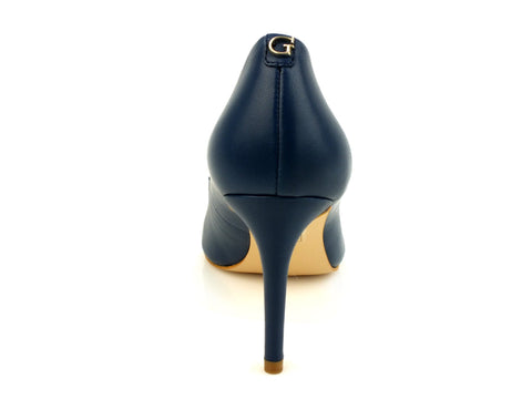 GUESS dècolletè punta tacco a spillo 8cm BLU PELLE FLBNN1LEA08BL