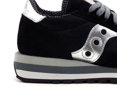 SAUCONY Jazz Triple Sneakers Donna Black Silver S60497-11
