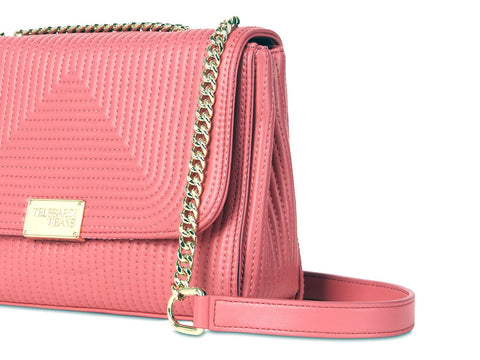 TRUSSARDI Frida Shoulder Bag Borsa Donna Begonia Pink 75B00903