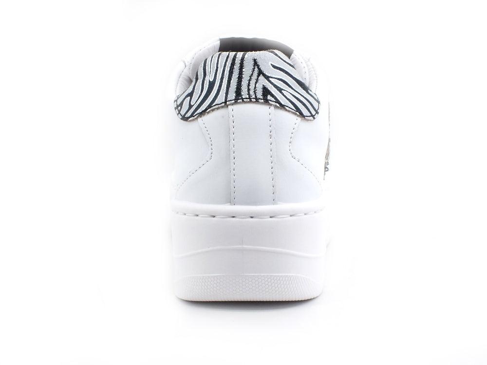 2STAR Sneaker 2 Stair Stelle Zebra Bianco Nero 2SD3276 - Sandrini Calzature e Abbigliamento