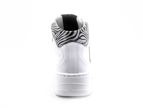 2STAR Sneaker High Retro White Zebra Black 2SD3291 - Sandrini Calzature e Abbigliamento