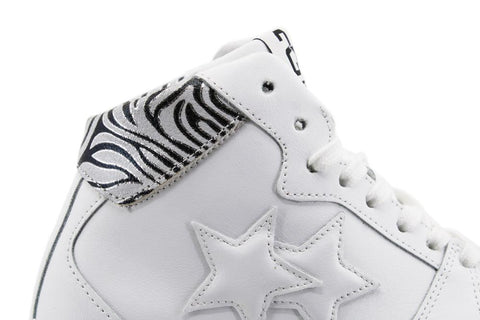 2STAR Sneaker High Retro White Zebra Black 2SD3291 - Sandrini Calzature e Abbigliamento