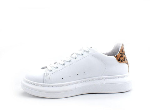 2STAR Sneaker Princess Retro White Leopard 2SD3469 - Sandrini Calzature e Abbigliamento