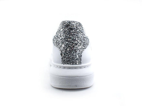 2STAR Sneaker Princess Retro White Silver Glitter 2SD2880 - Sandrini Calzature e Abbigliamento
