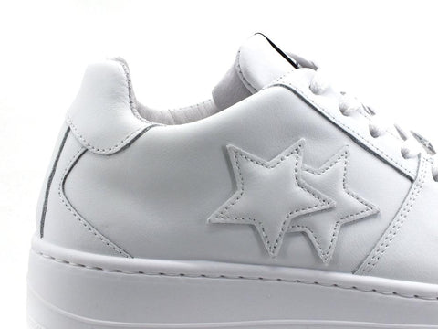 2STAR Sneaker Queen Low Platform White 2SD3270 - Sandrini Calzature e Abbigliamento