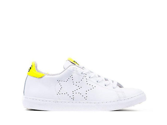 2STARS Sneakers Bianco Giallo Fluo 2SU1890 - Sandrini Calzature e Abbigliamento