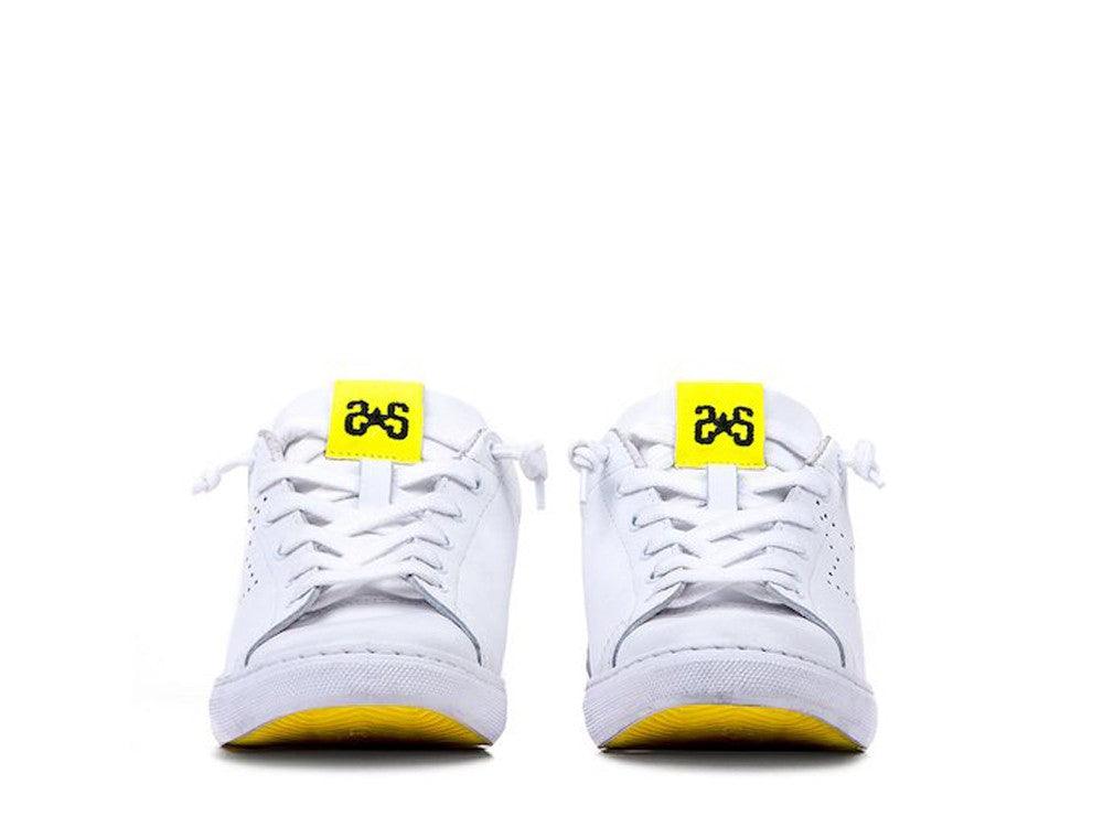 2STARS Sneakers Bianco Giallo Fluo 2SU1890 - Sandrini Calzature e Abbigliamento
