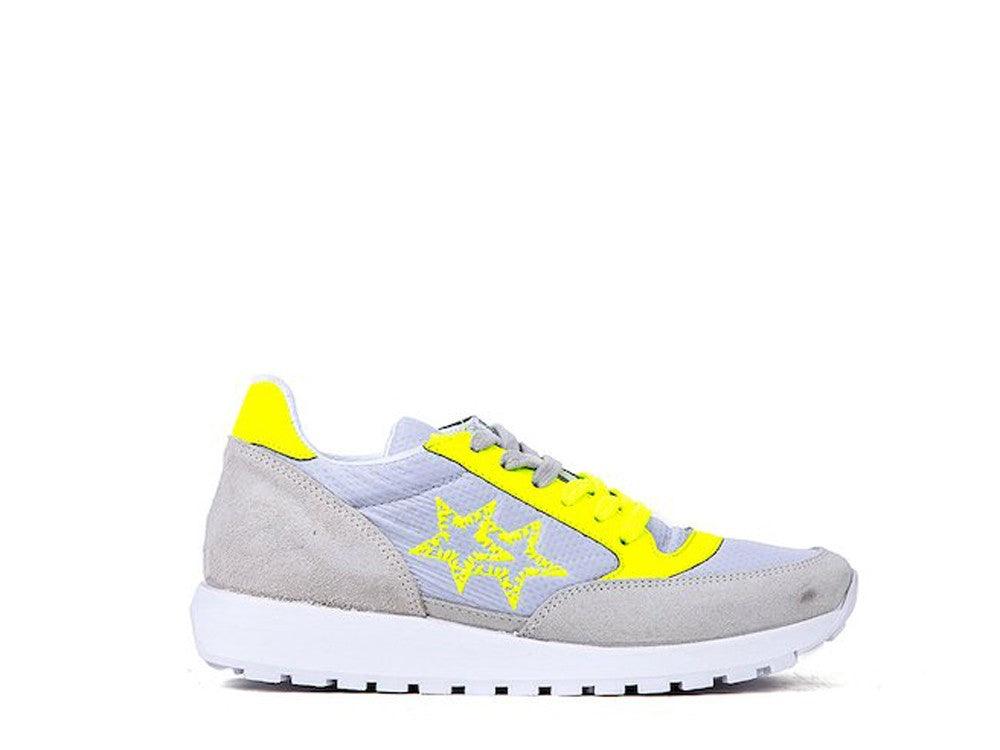 2STARS Sneakers Grigio Ghiaccio Giallo 2SD1960 - Sandrini Calzature e Abbigliamento