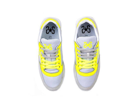 2STARS Sneakers Grigio Ghiaccio Giallo 2SD1960 - Sandrini Calzature e Abbigliamento