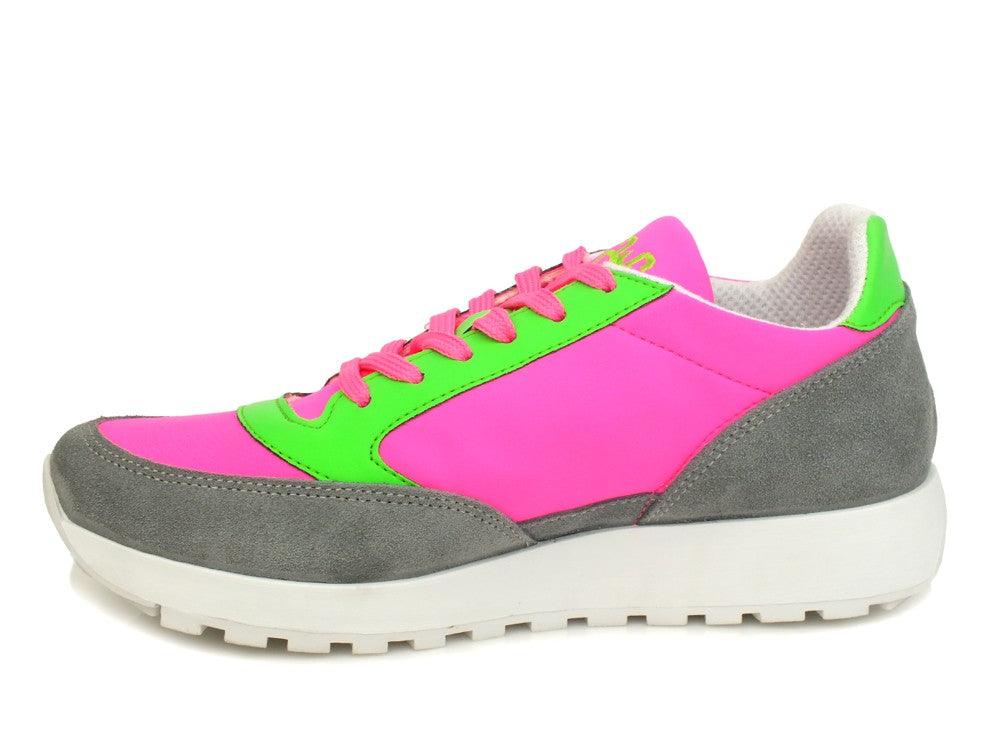 2STARS Sneakers Grigio Verde Rosa 2SD1951 - Sandrini Calzature e Abbigliamento