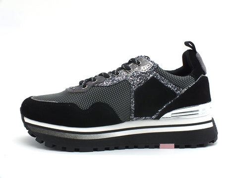 LIU JO Wonder 2.0 Sneakers Glitter Black BF0069TX085
